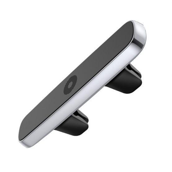 Magnetický stojan na iPhone do ventilátora auta BASEUS, strieborná farba