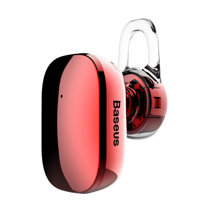 Mini Bluetooth Handsfree BASEUS, V4.1 Bluetooth v červenej farbe