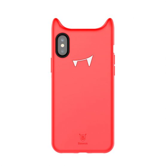 Originálny obal v štýle Dracula pre iPhone X v červenej farbe