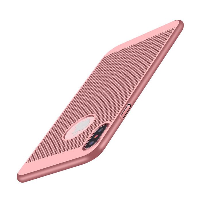 Štýlový kryt pre iPhone X v ružovej farbe