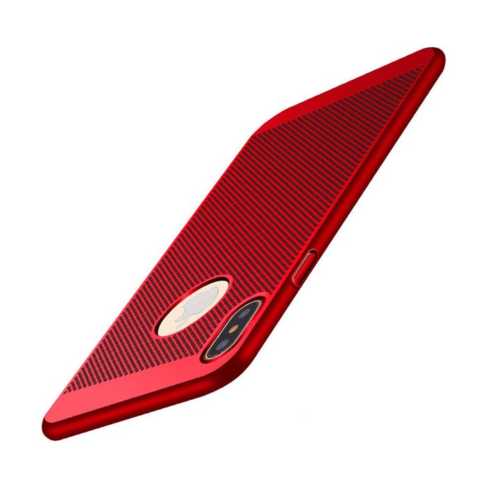 Štýlový kryt pre iPhone X v červenej farbe
