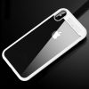 Jednoduchý silikónový kryt pre iPhone X v bielom prevedení