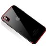 Štýlový silikónový kryt pre iPhone XS MAX v červenej farbe
