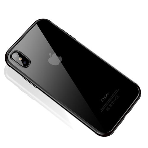 Štýlový silikónový kryt pre iPhone XS MAX v čiernej farbe