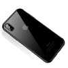 Štýlový silikónový kryt pre iPhone XS v čiernej farbe