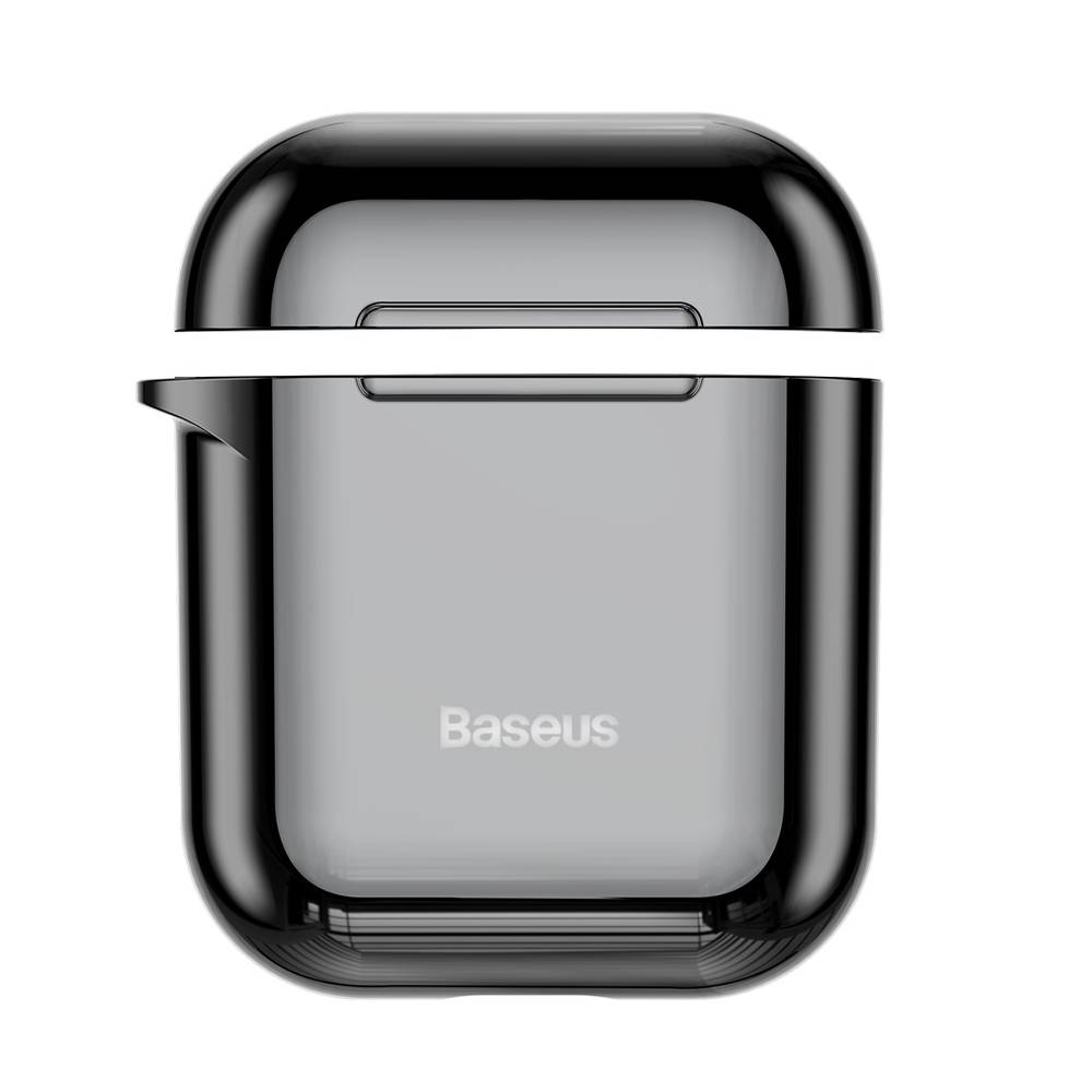 Ochranný obal BASEUS pre Apple Airpods v lesklej čiernej farbe