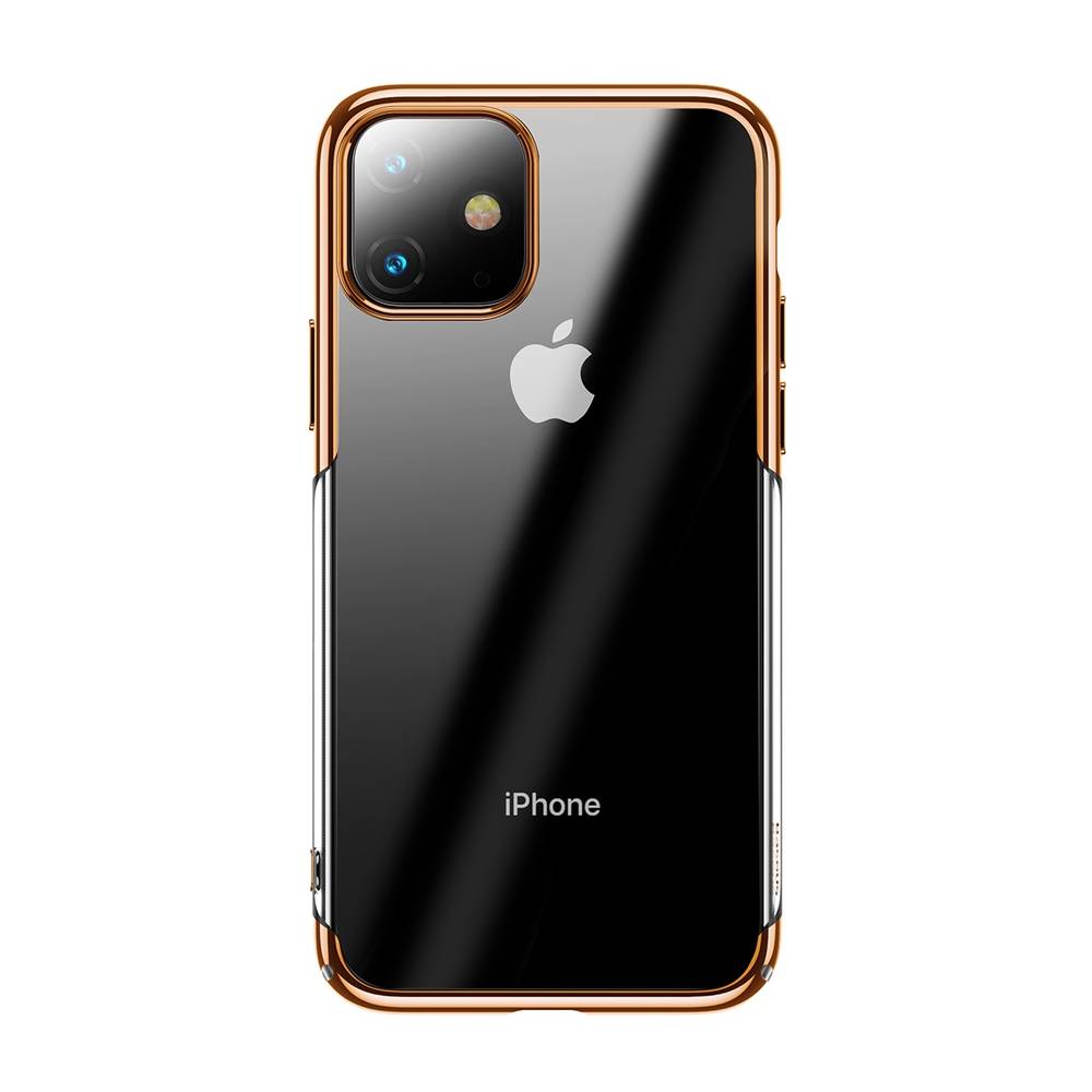 Ochranný tvrdý obal pre iPhone 11 v lesklej zlatej farbe. Obal tvorí tvrdý polyuretán, ktorý je odolné voči poškriabaniu a prachu..
