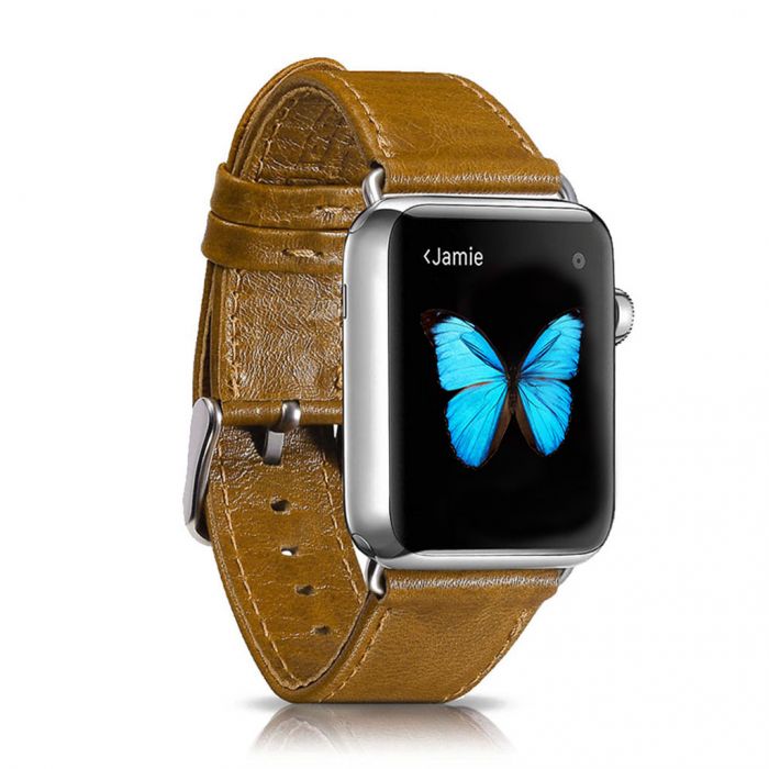 Kožený remienok pre Apple Watch iCarer, Hovädzia koža, Leather Series